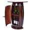 Vintiquewise Wooden Wine Barrel Console, Bar End Table Lockable Cabinet QI003403L - alternate 1